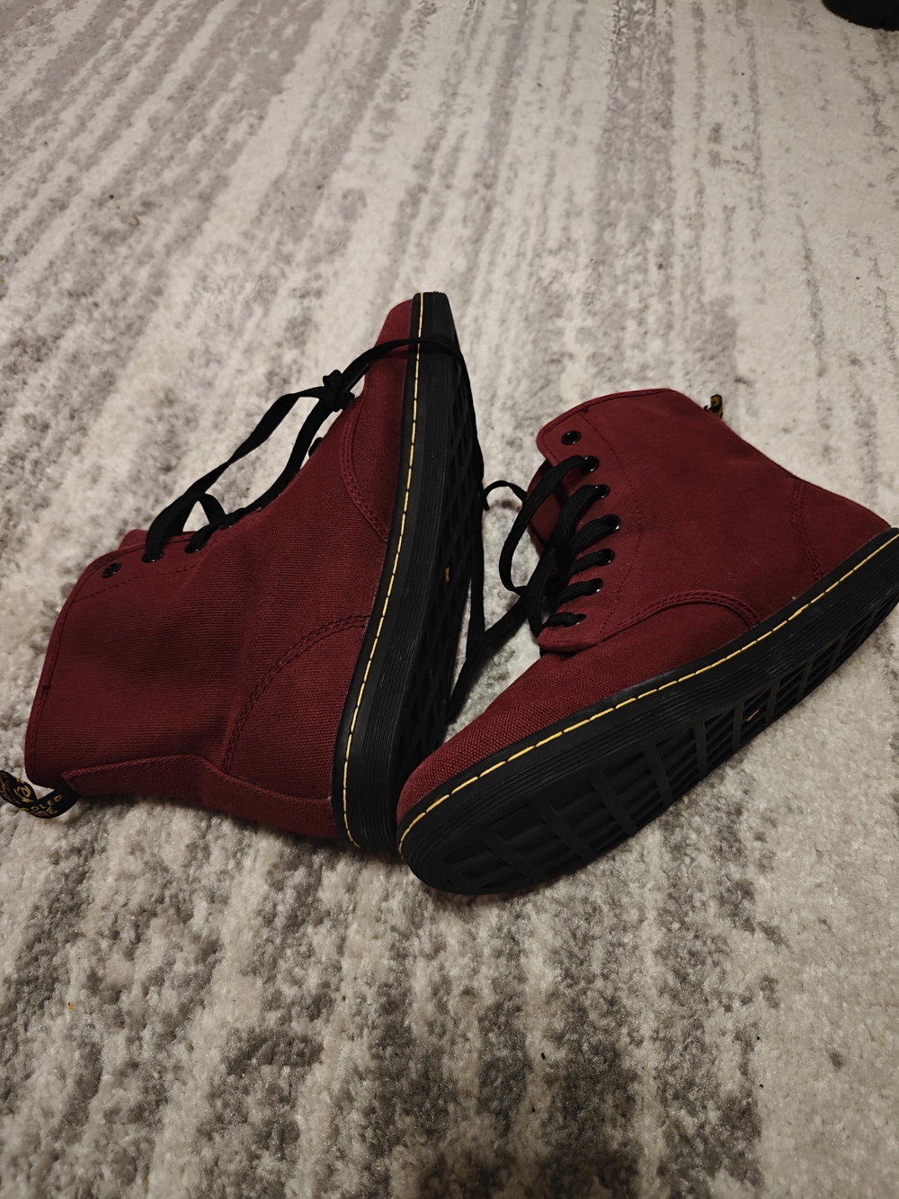 Dr. Martens Burgundy Red High-Top Boots Womens Size 10 Like New